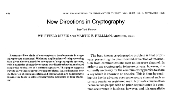 《密码学的新方向》