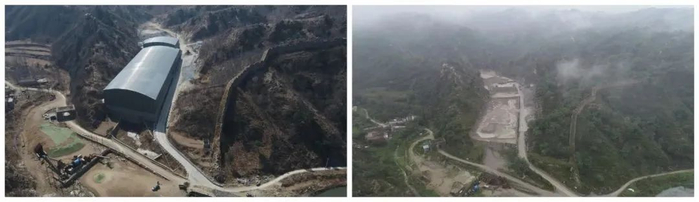 河北省首例长城保护民事公益诉讼案中涉案厂房拆除前后对比。图片来源：河北省人民检察院