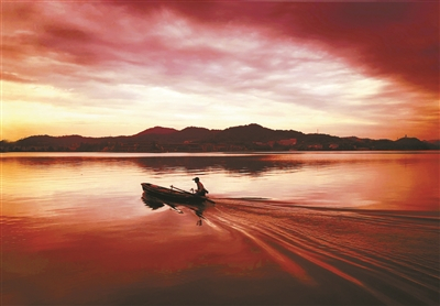     东钱湖  记者 胡龙召 摄