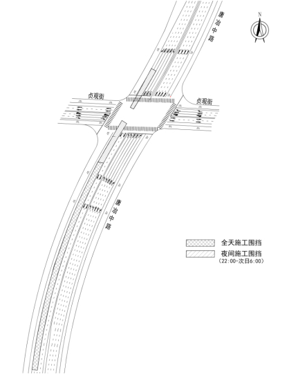 一期施工期间交通组织示意图