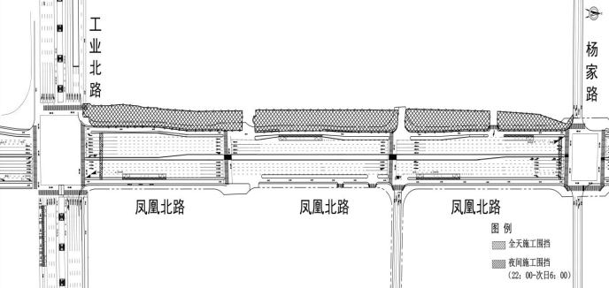 一期施工交通组织示意图