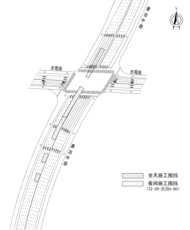 二期施工期间交通组织示意图