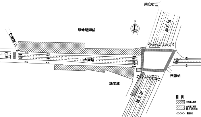 夜间管线迁改施工交通组织示意图5