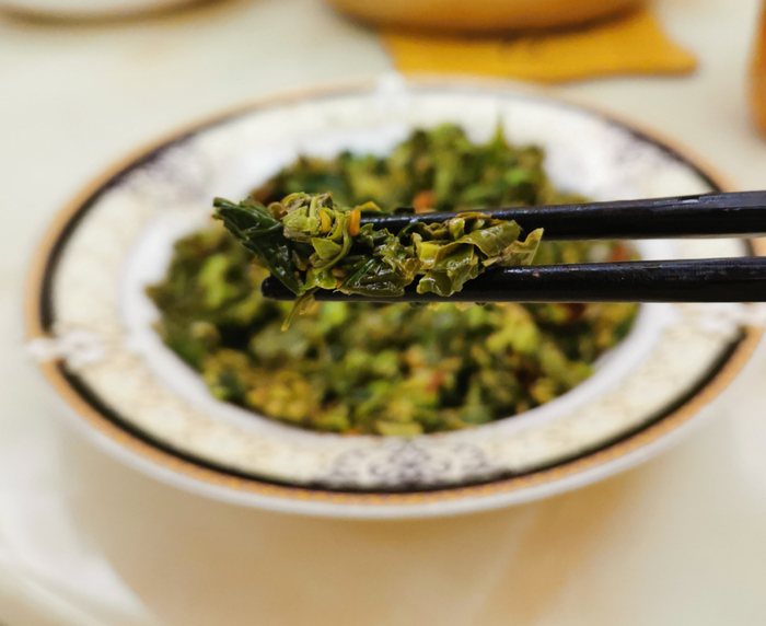 凉拌香椿 &nbsp;时代周报记者刘文杰摄