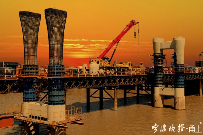 正在建设的杭甬高速宁波段一期