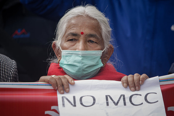 尼民众抗议尼政府与MCC合作 图片来源：尼泊尔时报