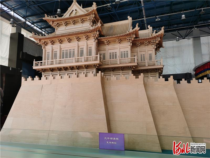 图为元中都角楼复原模型。 河北日报记者贡宪云摄