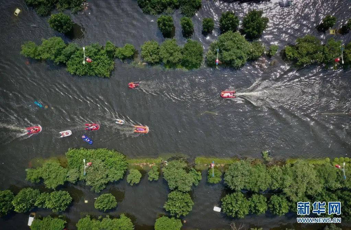2021年7月，河南郑州等地出现洪涝灾害。资料图