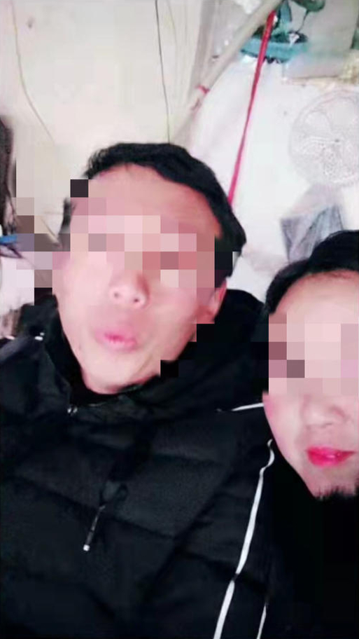 南京火灾视频中的夫妻 图片由家属提供