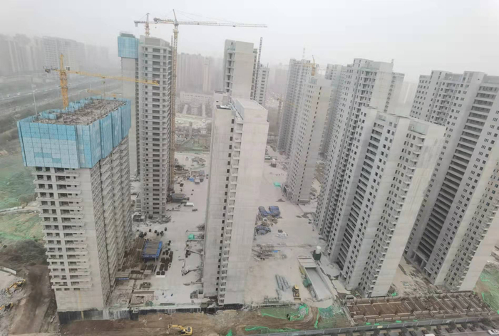 西安雁南和悦府项目施工现场