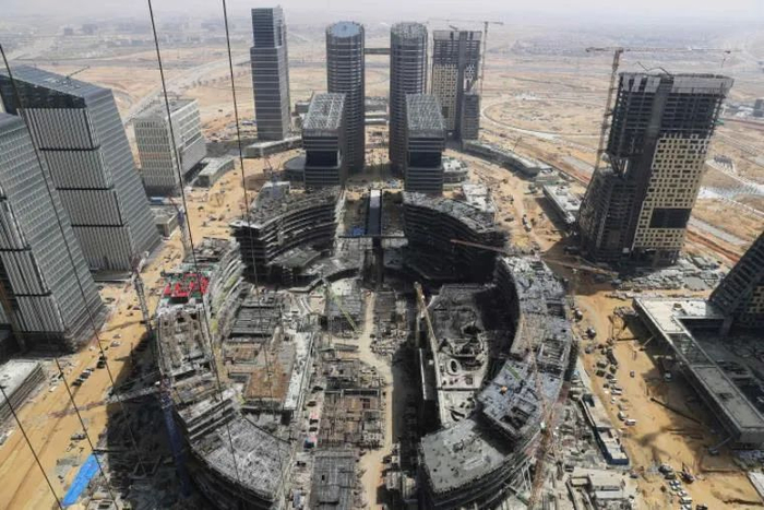 图为埃及新行政首都CBD项目（王东震 摄）