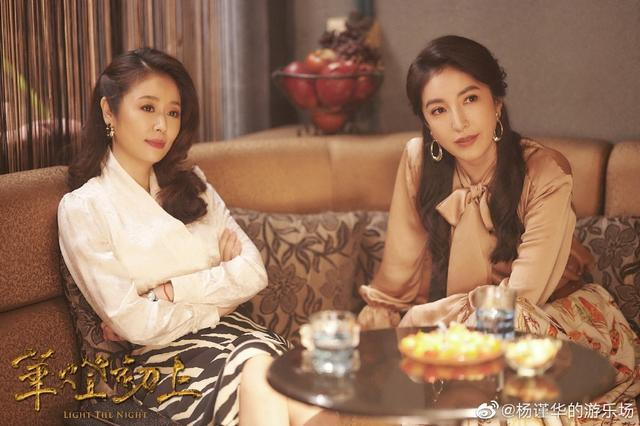 剧中，杨谨华和林心如饰演一对好姐妹。图片来自杨谨华微博