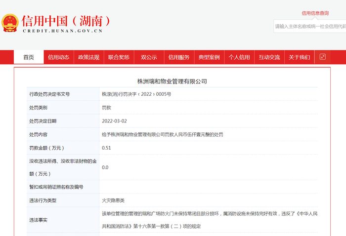 图源：信用中国（湖南）官网
