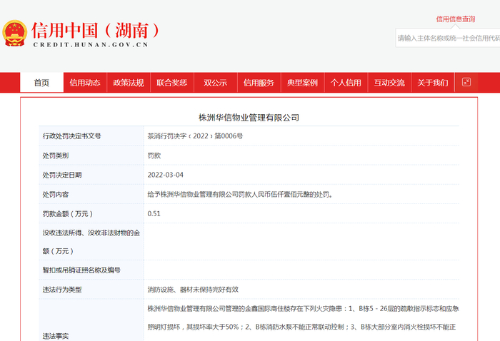 图源：信用中国（湖南）官网