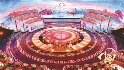 《2022中国诗词大会》沉浸体验场景。 （资料图片）