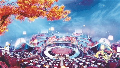 《2022中国诗词大会》沉浸体验场景。 （资料图片）