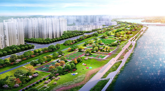 体育公园节点效果图