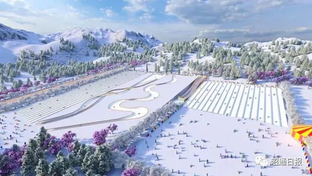 以上均为滑雪场效果图