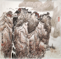 　　《蜀江山居图》