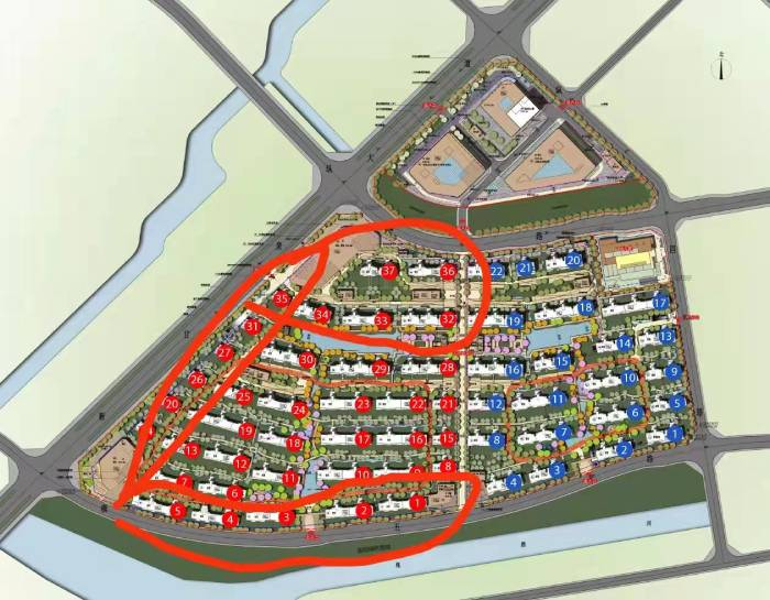 扬州天山国宾壹号规划图。 受访者提供