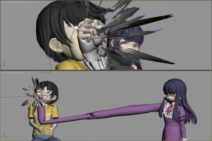 （如果只使用广角镜头来达成类似效果的话，人物面部也会跟着扭曲）