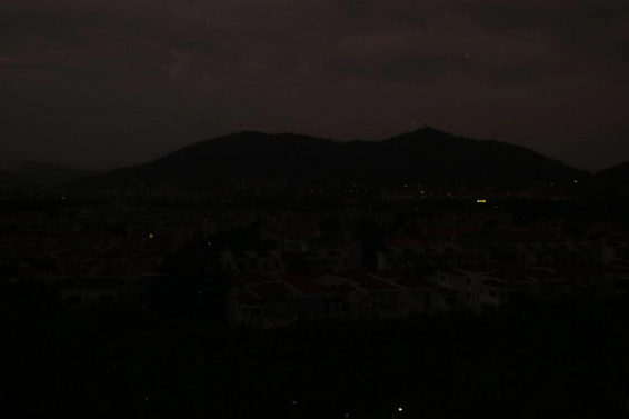 增城碧桂园凤凰城关灯前后对比