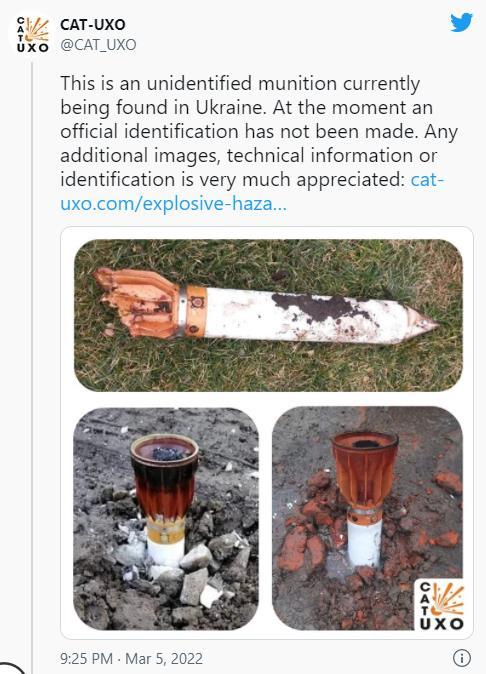 　↑3月5日，“未爆弹药安全组织（CAT-UXO）”在社交媒体上的发帖。