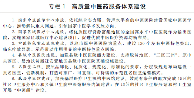 （二）提升中医药健康服务能力。