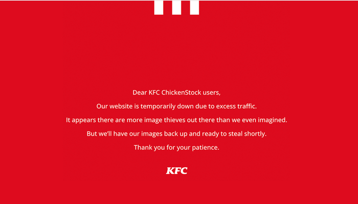  截图自网站KFC ChickenStock