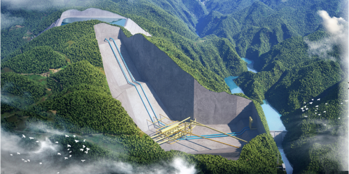 　　▲ 重庆奉节菜籽坝抽水蓄能电站效果图