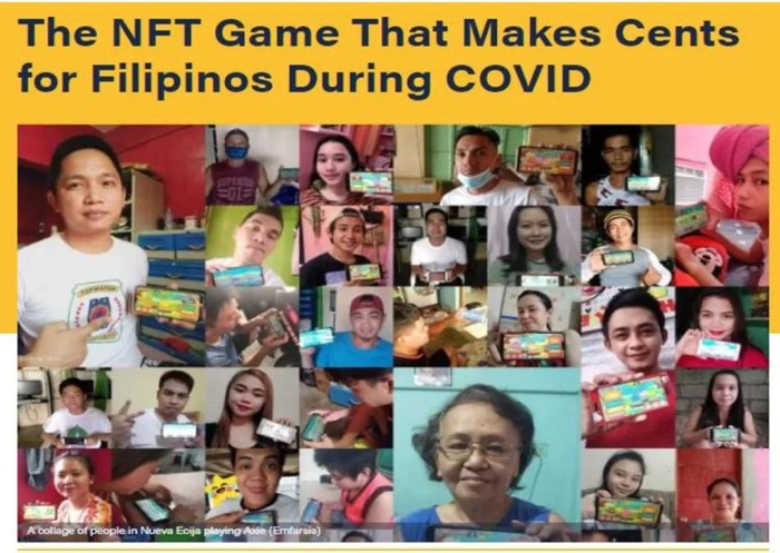 关于Axie Infinity在菲律宾大火的报道，图片来源于网络