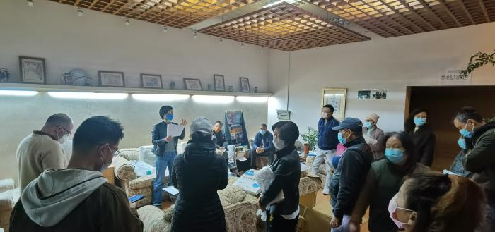 （华山花园志愿者组织培训）