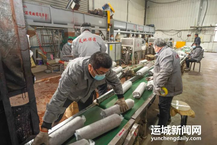 　　万荣县香菇产业园项目。（资料图片）