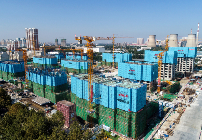 竞秀区一期王七里店安置区项目建设现场。（资料图）