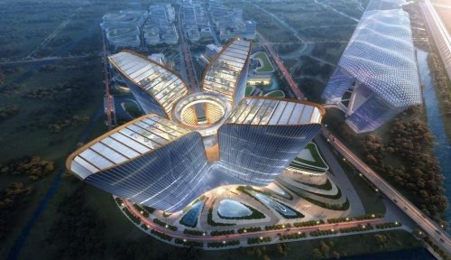 　　G60科创之眼商办地块鸟瞰图 ©FTA