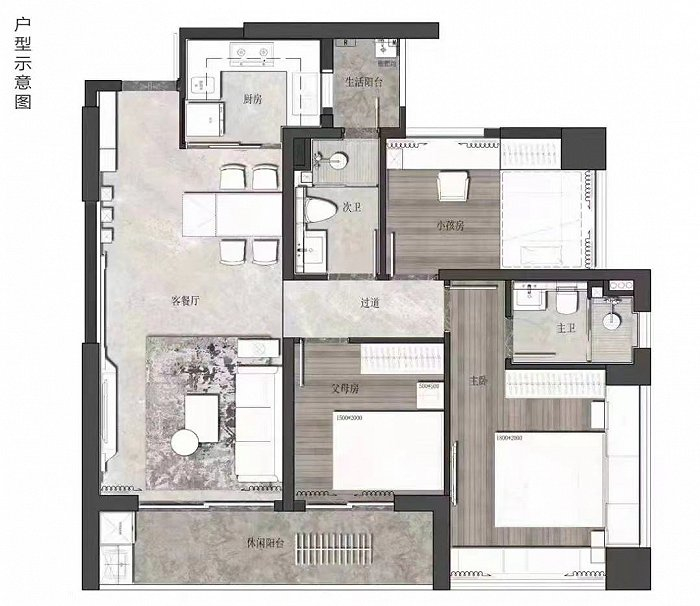 109平户型 图片来源：家在论坛