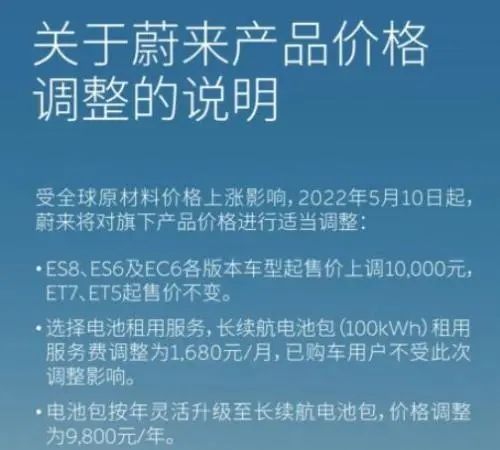 来源：蔚来官方