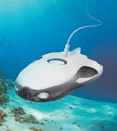 臻迪公司开发的水下潜航器“小海鳐”。品牌方供图