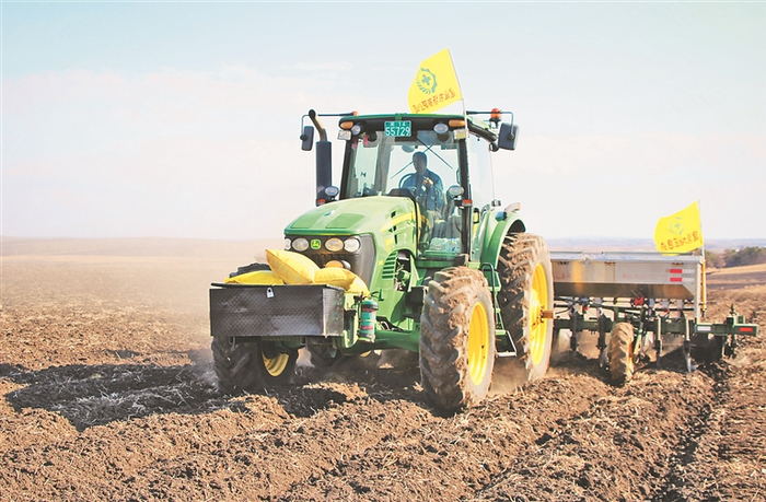     深施肥作业。徐颖献摄