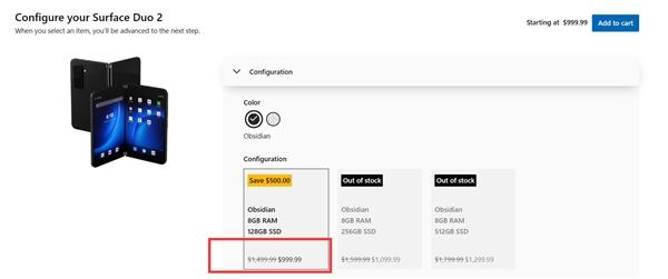 微软Surface Duo 2暴降3200元：老外仍然没有兴趣买_手机新浪网