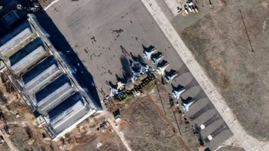 网络上流传的疑似俄阿赫图宾斯克国家试飞中心的卫星图片