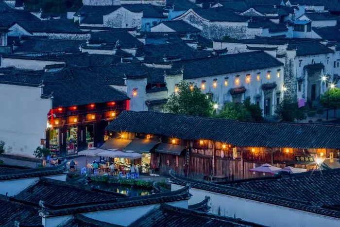 兰溪诸葛八卦村傍晚景色。图片来源：兰溪发布微信公众号