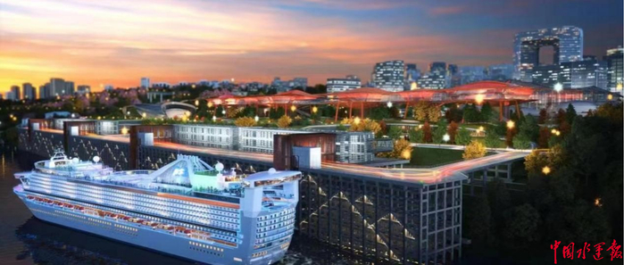 寸滩邮轮母港片区效果图（邮轮母港公司供图）