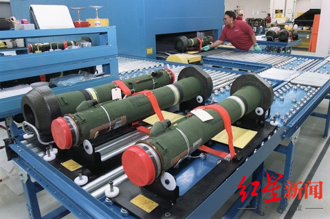 ▲由美国洛克希德·马丁公司和雷神公司联合生产的“标枪”反坦克导弹