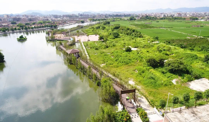 贵屿镇七星墩华美社区湿地公园（来源：潮阳区委宣传部）