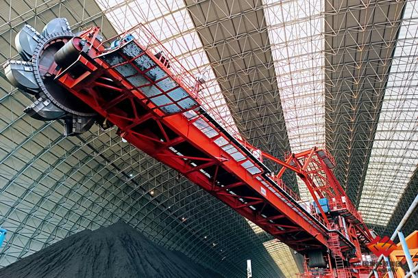 图为泰州公司斗轮机小流量取料恒定控制现场