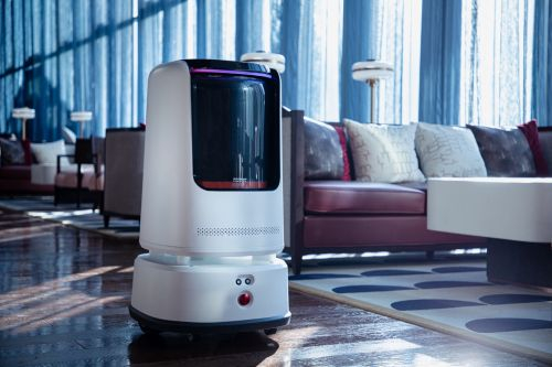 九号飞碟送物机器人场景图