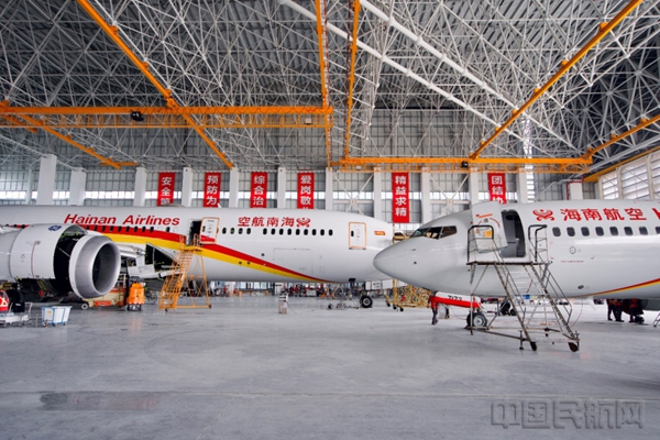 海航技术一站式飞机维修基地定检大修机库