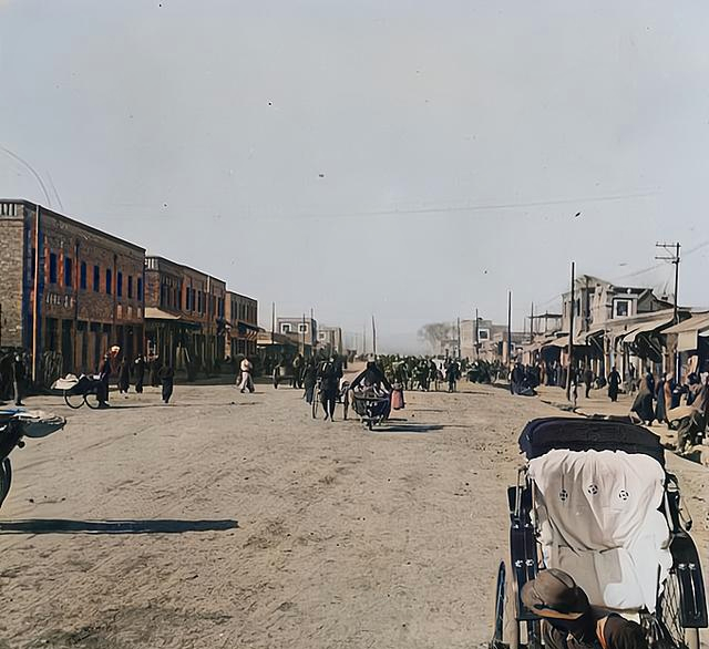 石家庄街市旧影。