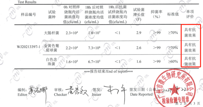 △yi菌检测报告